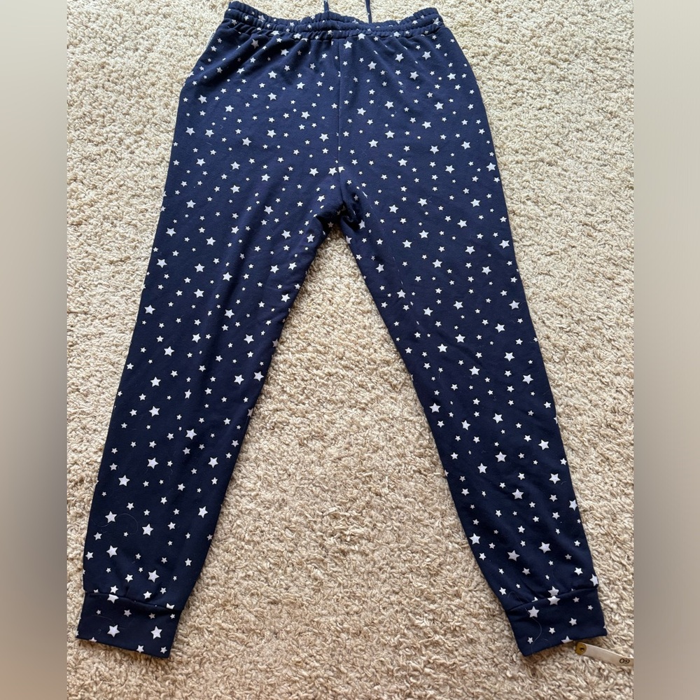 EUC Navy and white stars pajama pant